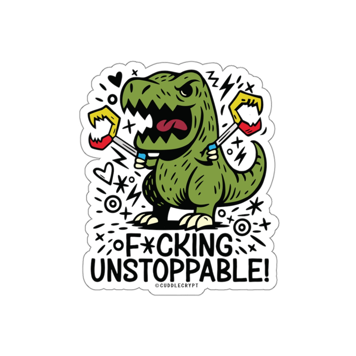 Unstoppable Rex - Premium Crypt Sticker No. 07