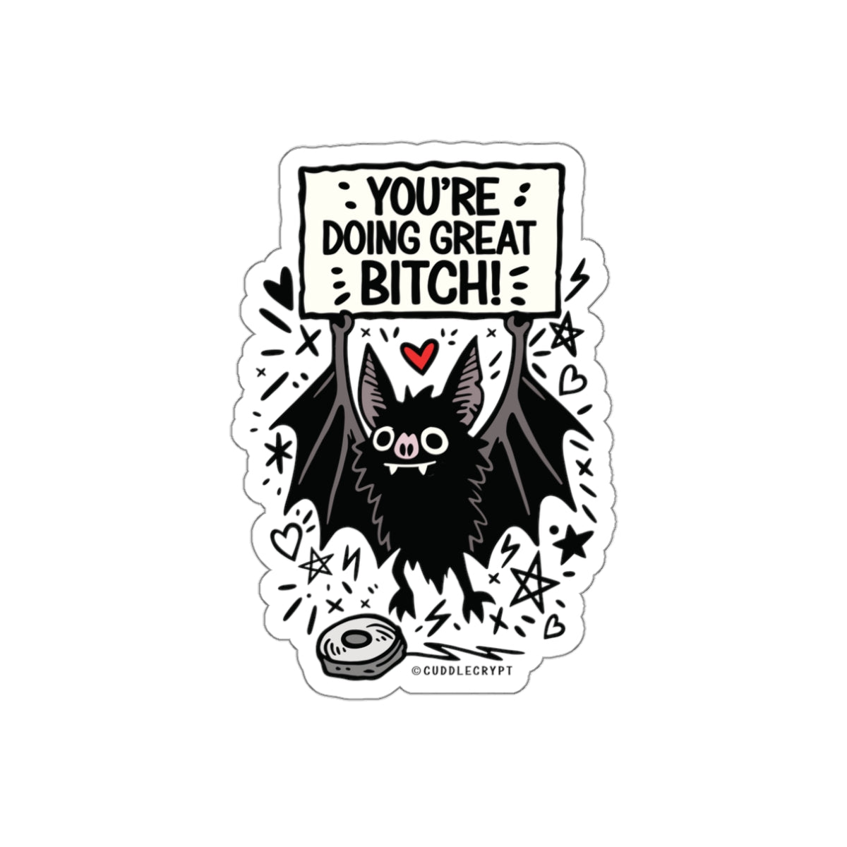 Support Bat - Premium Crypt Sticker No. 12
