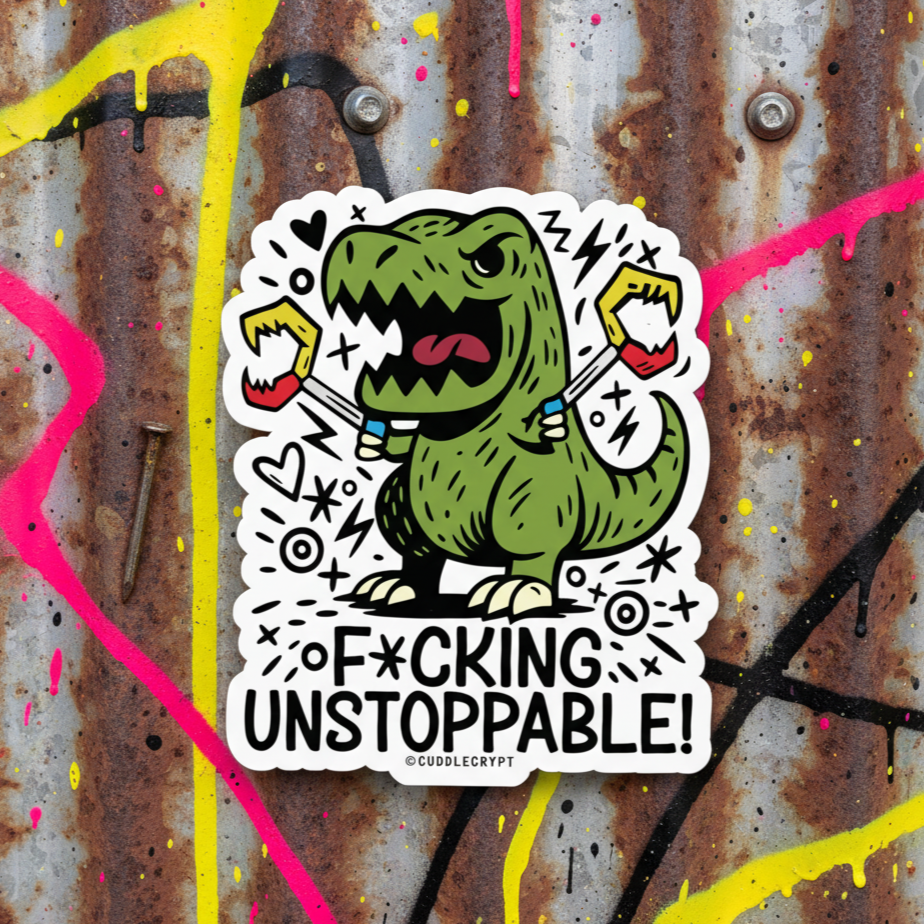 Unstoppable Rex - Premium Crypt Sticker No. 07