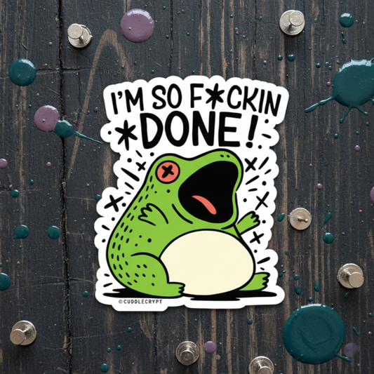 F’ing Done - Premium Crypt Sticker No. 02