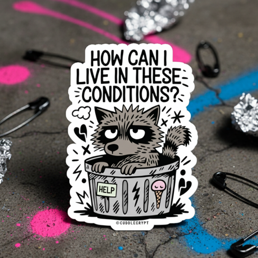 Trashy Livin’ - Premium Crypt Sticker No. 01