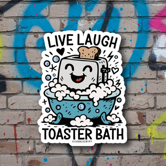 Toaster Bath - Premium Crypt Sticker No. 03