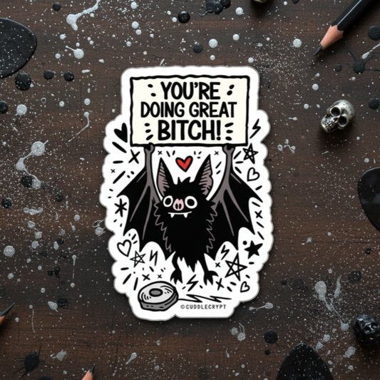 Support Bat - Premium Crypt Sticker No. 12